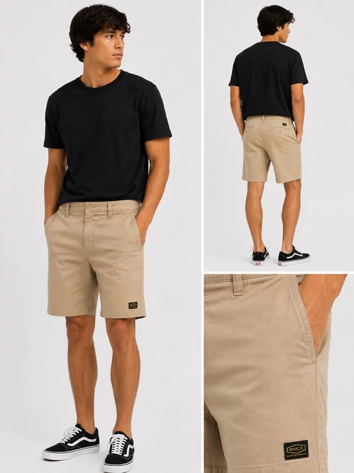 RVCA Classic Chino Short - Beige -32