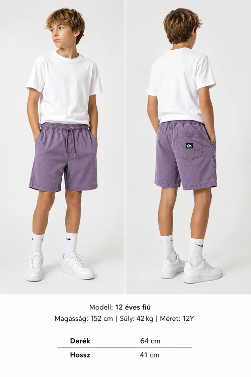 Quiksilver levendula fiú short - 12y