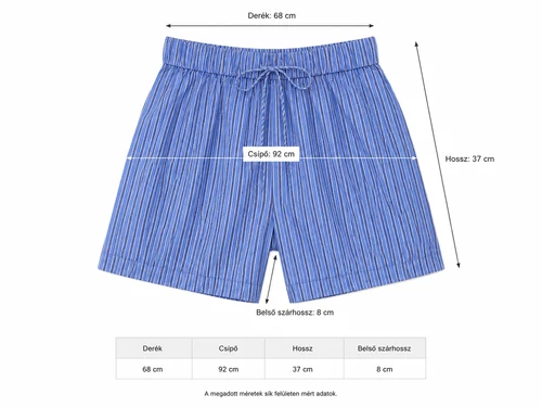 ONLY Onlalva női strasszköves csíkos short