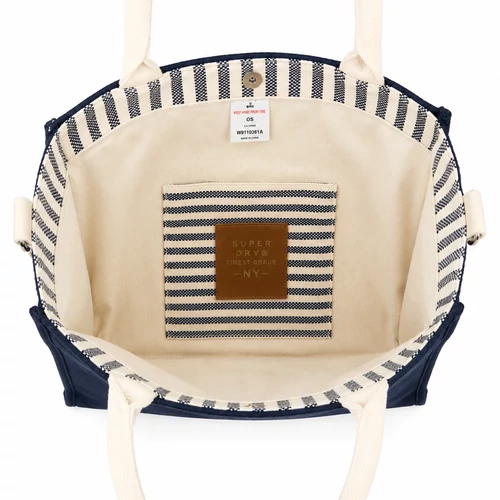 Superdry Shopper Tote táska – navy/krém