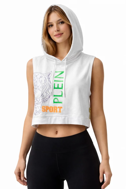 Plein Sport női crop kapucnis top - M - Bolti ár: 36.000 Ft)