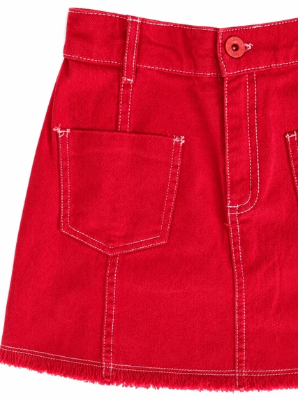 Mayoral Piros Denim gyerekszoknya