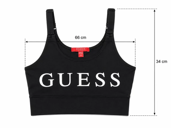 Guess Active Logo Sportmelltartó – Fekete