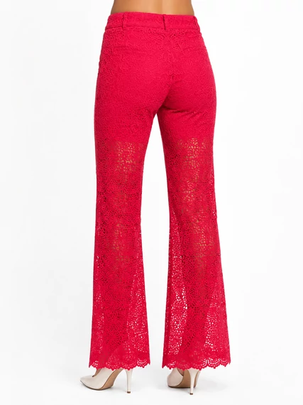 Desigual Fuchsia Lace Life nadrág