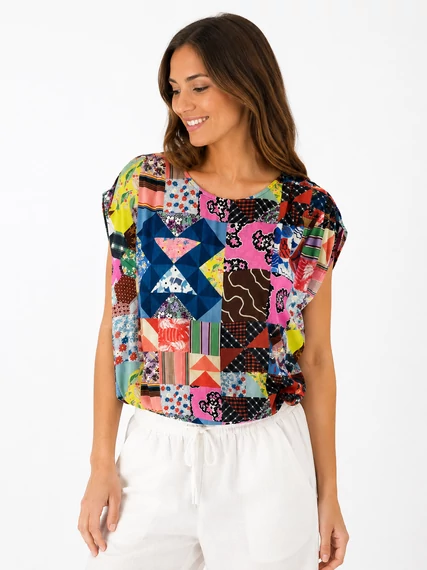 Desigual Patchwork Breeze női body