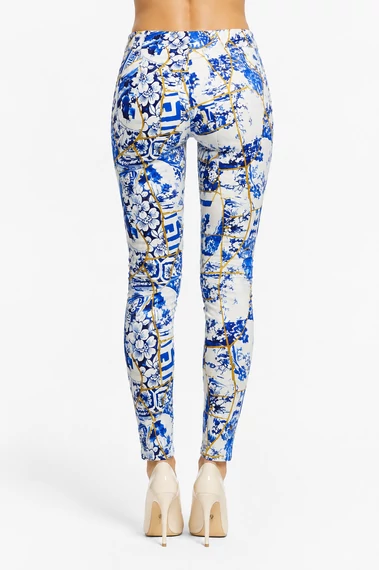 Desigual Azure Mosaic Skinny Nadrág
