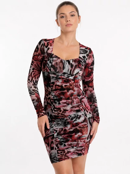 Marciano by Guess Leopard Rose Mesh ruha