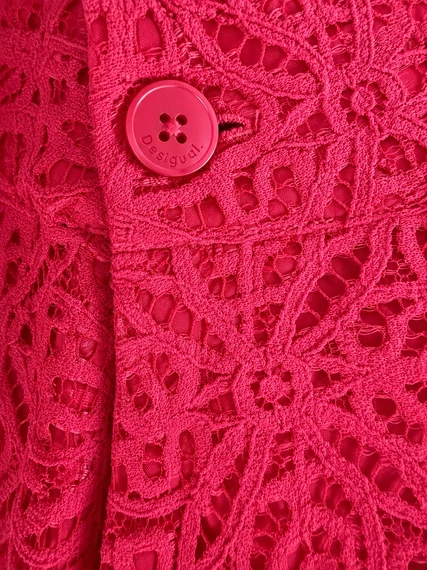 Desigual Fuchsia Lace Life nadrág