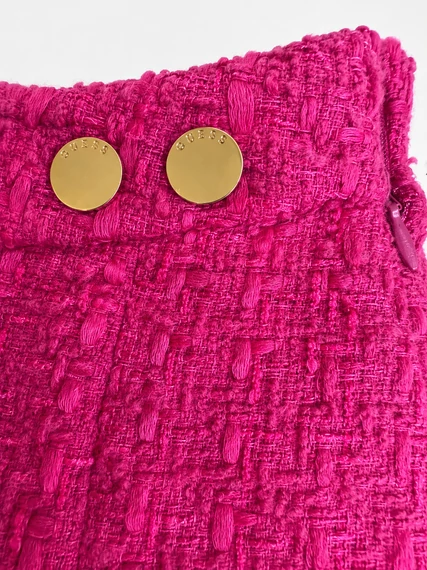 Guess Fuchsia Bouclé Mini Szoknya