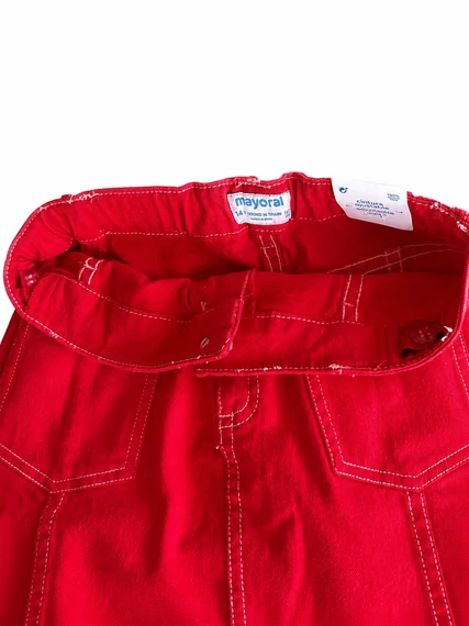 Mayoral Piros Denim gyerekszoknya
