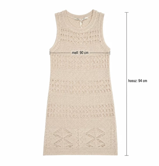 Vero Moda Birch horgolt hatású ujjatlan nyári ruha