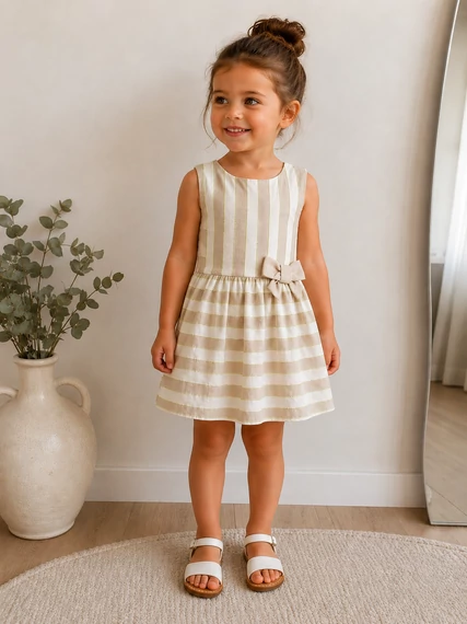 Mayoral Linen Breeze Masnis Kislány Ruha