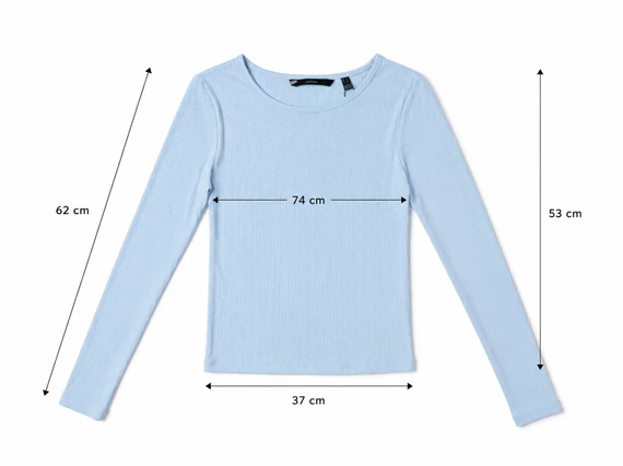 Vero Moda Airy Blue Bordázott Női Felső