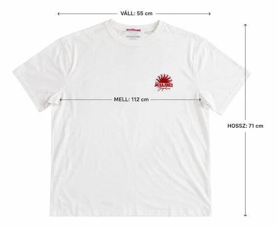 Jack & Jones Originals fehér férfi póló - L