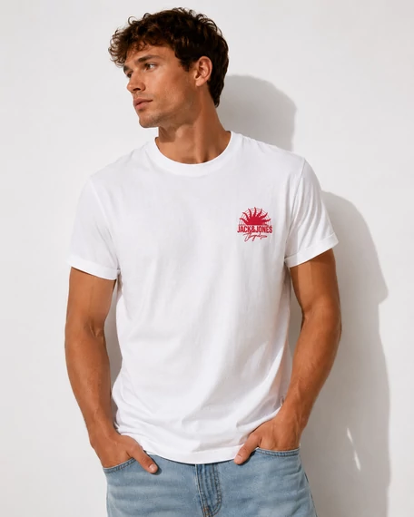 Jack & Jones Originals fehér férfi póló - L