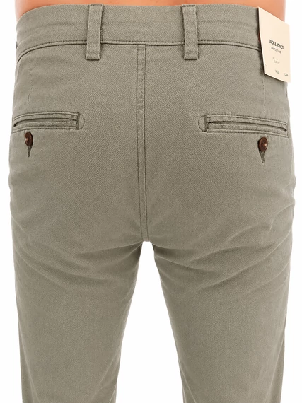 Jack & Jones Desert Sage Slim Fit Chino Nadrág – Zöldesszürke