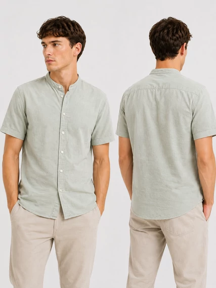 Jack & Jones Desert Sage Mandarin Galléros férfi ing
