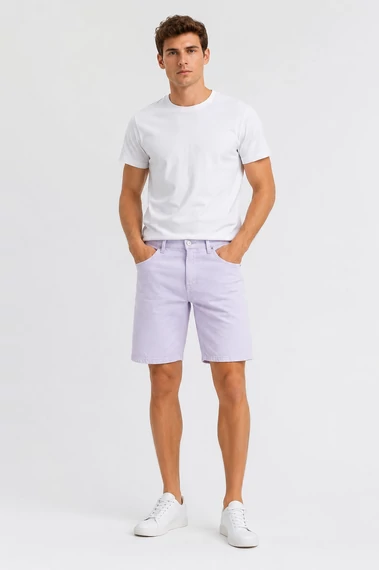 Only & Sons Misty Lilac férfi rövidnadrág - Loose Fit - L -