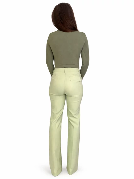 Liu Jo pasztell zöld elegáns női nadrág - 42 - ( bolti ára: 90.000 Ft)