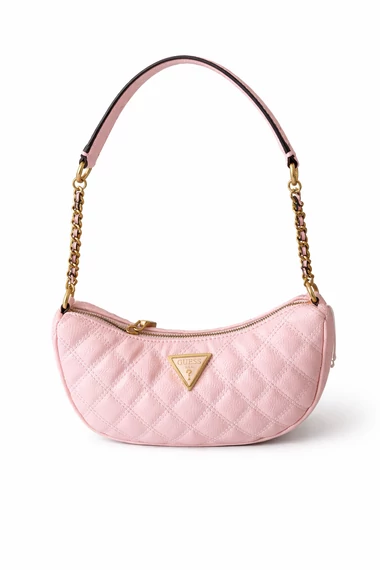 Guess rózsaszín steppelt női táska - láncos pánttal