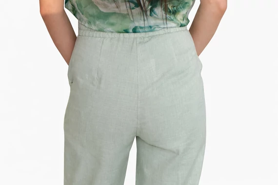 Világoszöld elegáns Guess női nadrág -S-