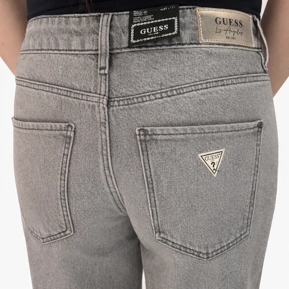 Guess csillogó szürke wide leg farmer - W27 - L34  - magas derekú, palazzo fazon