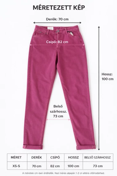 Pepe Jeans női szűk fazonú nadrág  -pink - W25, L30 - 