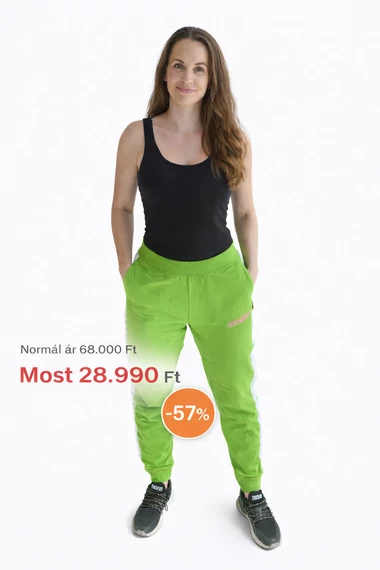 Plein Sport zöld női melegítő nadrág - L - 