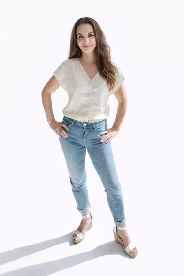 Liu Jo rövid szárú női farmer nadrág - W26/L28 