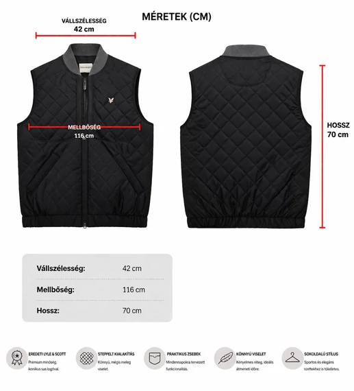 Lyle & Scott férfi mellény M-es Bolti ár: 40.400 Ft