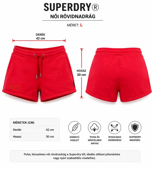 Superdry női short - L -