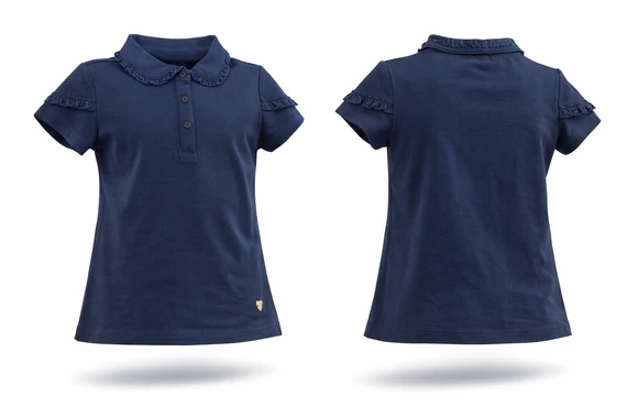 Original Marines kislány galléros póló - sötétkék - 7y -