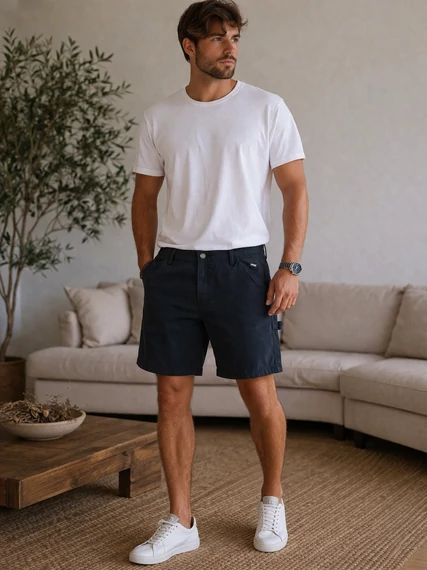 Deus Ex Machina - férfi farmer rövidnadrág - 34 -