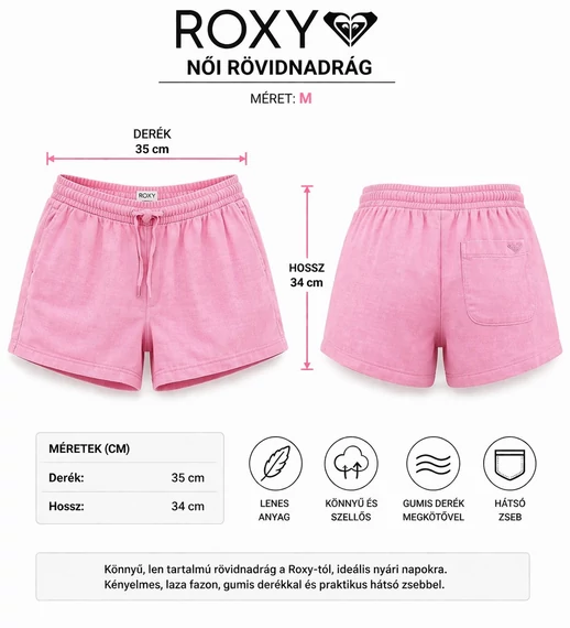 Roxy női rövidnadrág - M -