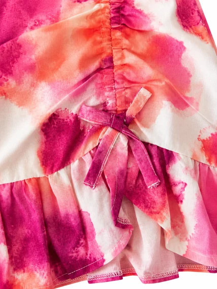 Mayoral pink watercolor fodros szoknya - 152 -
