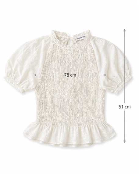 Vero Moda Aware Phoebe húzott női felső – Bone White