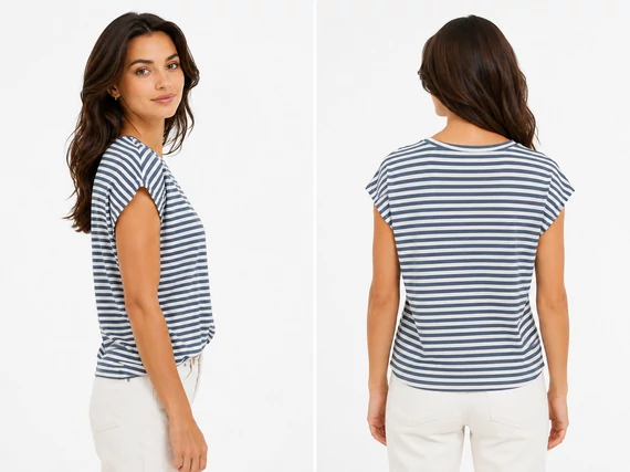 Vero Moda Ava TENCEL csíkos női felső