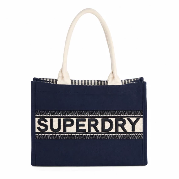 Superdry Shopper Tote táska – navy/krém