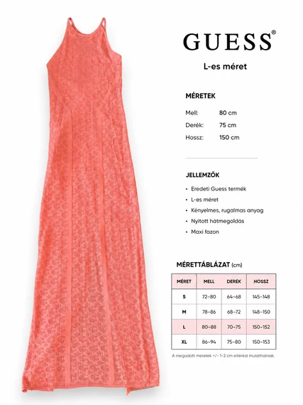 Guess korall maxi ruha - L