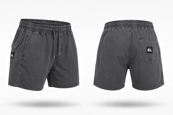 Quiksilver fiú rövidnadrág - sötétszürke - 12y