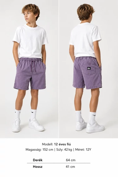 Quiksilver levendula fiú short - 12y