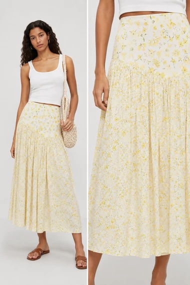 Desigual Sunshine Bloom maxi szoknya - M
