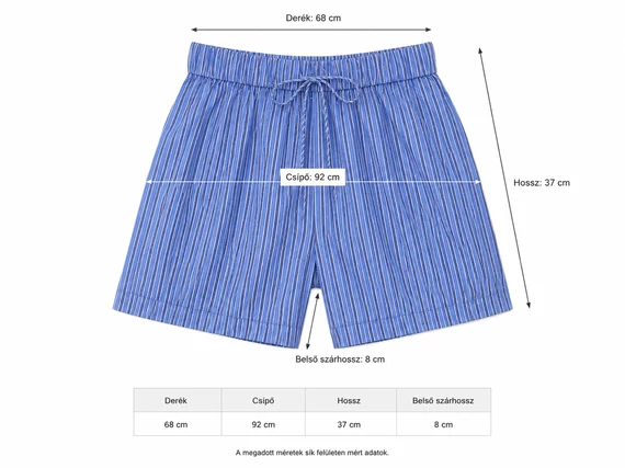 ONLY Onlalva női strasszköves csíkos short