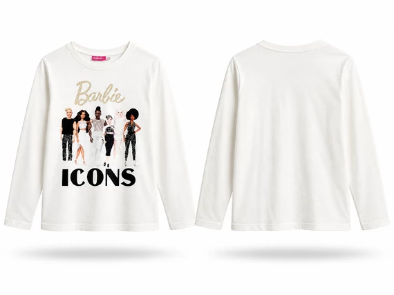 Barbie Icons hosszú ujjú lány felső (7-8 év)