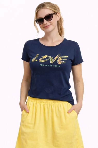 Tom Tailor női póló - M - (Bolti ár: 8625 Ft)