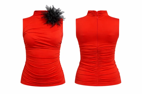 Gaelle Noir női ujjjatlan blúz  - S - (Bolti ár: 54.000 Ft)