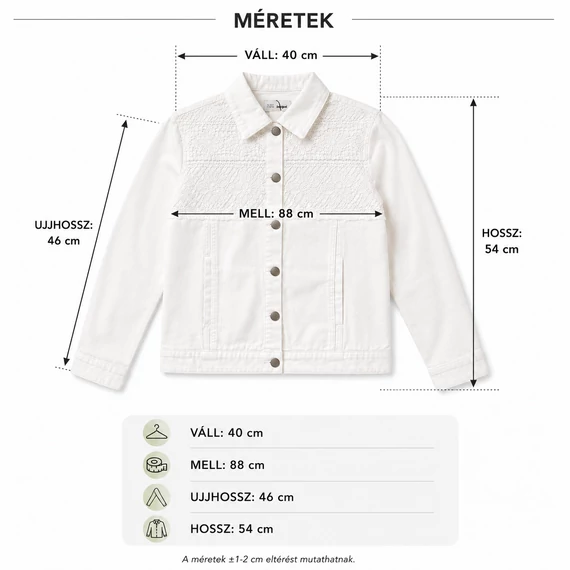 Desigual White Bloom gyerek farmerdzseki