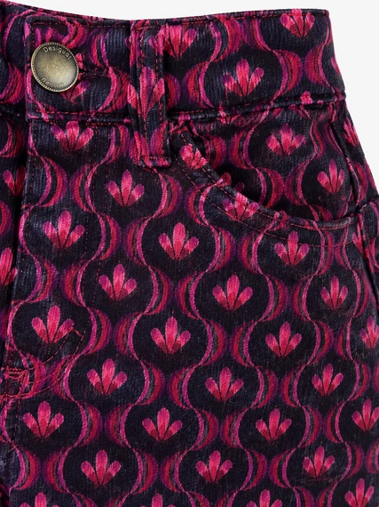 Desigual Retro Bloom Flare nadrág