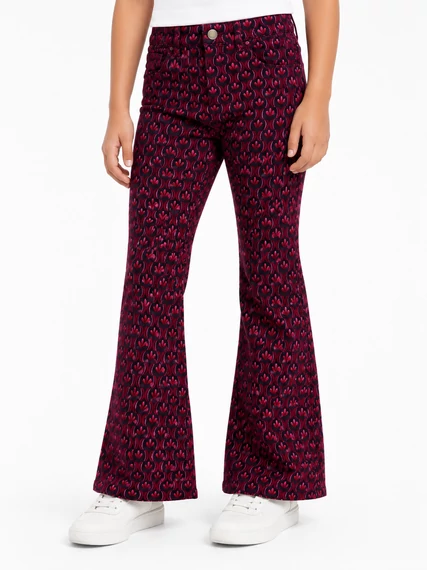 Desigual Retro Bloom Flare nadrág
