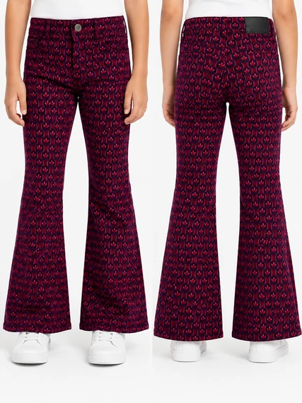Desigual Retro Bloom Flare nadrág